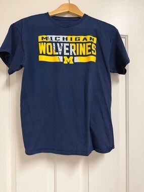 Michigan Wolverines Navy Short Sleeve Tee